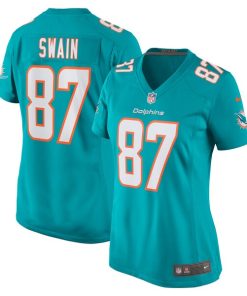 Freddie Swain Miami Dolphins Nike Women's  Game Jersey -  Aqua