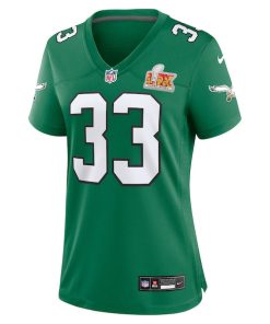 Alternative view of Cooper DeJean Philadelphia Eagles Nike Women's Super Bowl LIX 2nd Alternate Game Jersey - Kelly Green