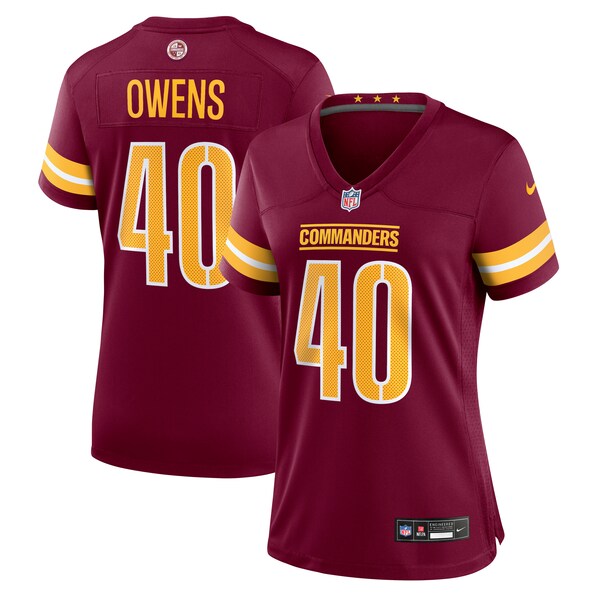 Tyler Owens Washington Commanders Nike Women's Game Jersey - Burgundy - Image 2