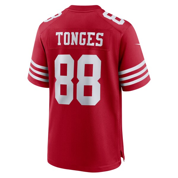 Jake Tonges San Francisco 49ers Nike Team Game Jersey - Scarlet - Image 3