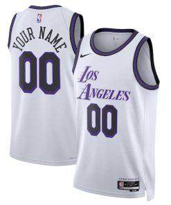 Los Angeles Lakers Nike Unisex 2022/23 Swingman Custom Jersey - City Edition - White