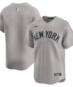 New York Yankees Nike Away Limited Jersey - Gray/White