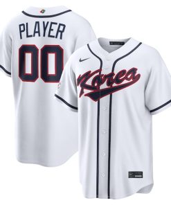 Korea Baseball Nike 2026 World Baseball Classic Home Pick-A-Player Jersey - White