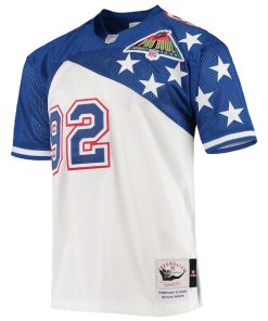 Alternative view of Reggie White NFC 1995 Pro Bowl Authentic Jersey - White/Blue