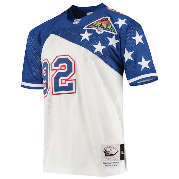 Reggie White NFC 1995 Pro Bowl Authentic Jersey - White/Blue - Image 2