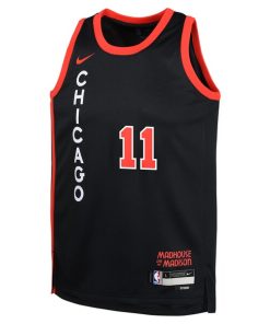 Alternative view of DeMar DeRozan Chicago Bulls Nike Youth  Swingman Replica Jersey - City Edition - Black