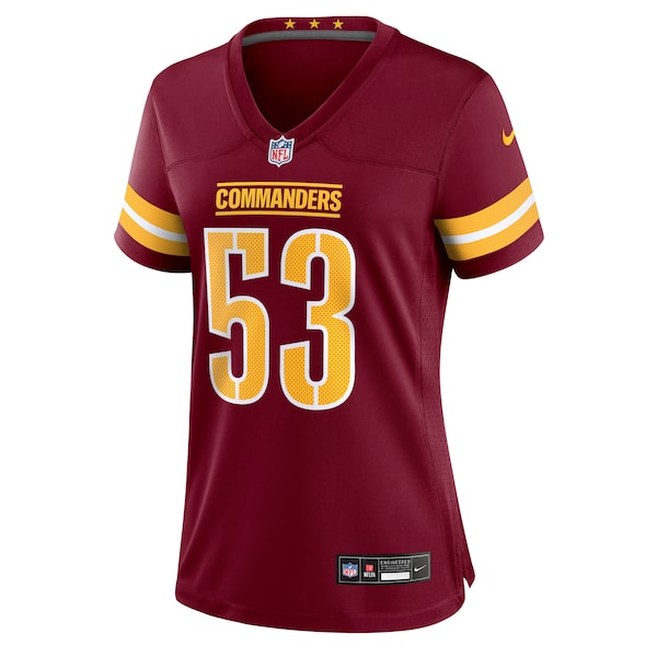 Lucas Niang Washington Commanders Nike Women's Team Game Jersey - Burgundy - Image 3