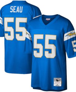 Junior Seau Los Angeles Chargers Big & Tall 2002 Retired Player Replica Jersey - Powder Blue