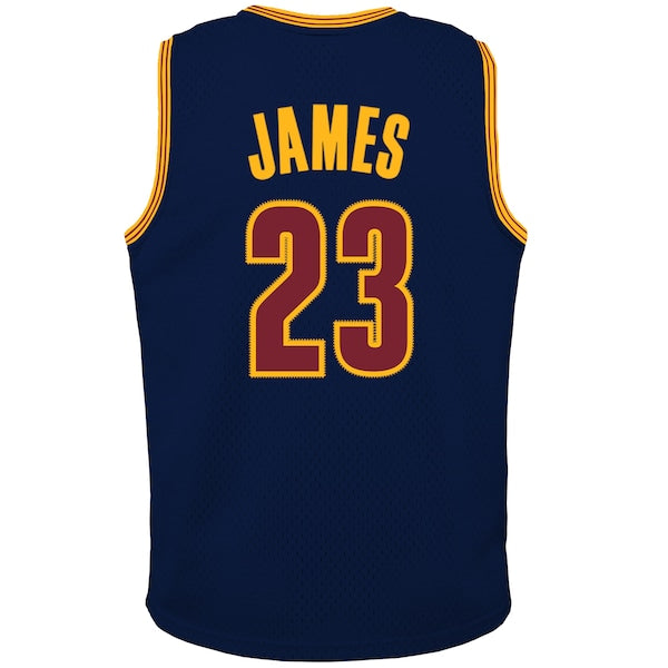 LeBron James Cleveland Cavaliers Youth 2008/09 Hardwood Classics Swingman Jersey - Navy - Image 3