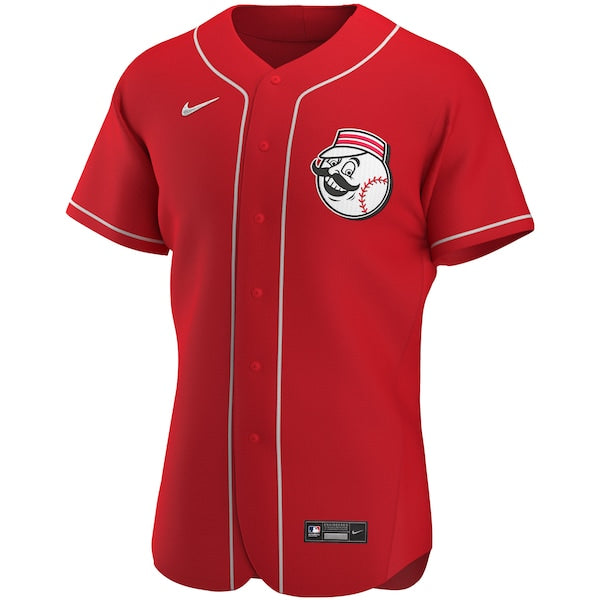 Cincinnati Reds Nike Alternate Authentic Team Logo Jersey - Scarlet - Image 2