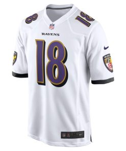 Alternative view of Diontae Johnson Baltimore Ravens Nike Player Game Jersey - White