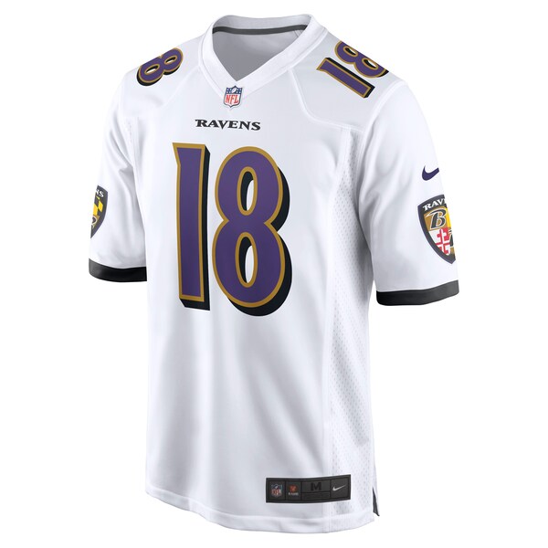 Diontae Johnson Baltimore Ravens Nike Player Game Jersey - White - Image 2