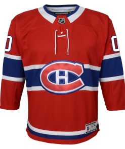 Alternative view of Montreal Canadiens Youth Home Premier Custom Jersey - Red