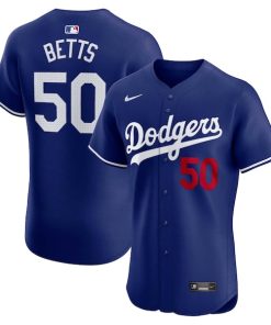 Mookie Betts Los Angeles Dodgers Nike Alternate Elite Player Jersey - Royal/White