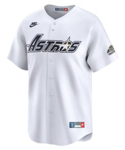 Alternative view of Craig Biggio Houston Astros Nike Throwback Cooperstown Collection Limited Jersey - White