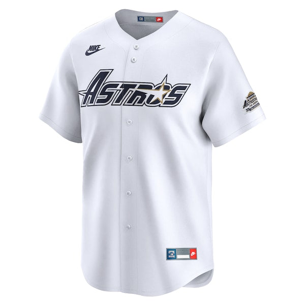 Craig Biggio Houston Astros Nike Throwback Cooperstown Collection Limited Jersey - White - Image 2