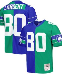 Steve Largent Seattle Seahawks 1985 Split Legacy Replica Jersey - Royal/Green