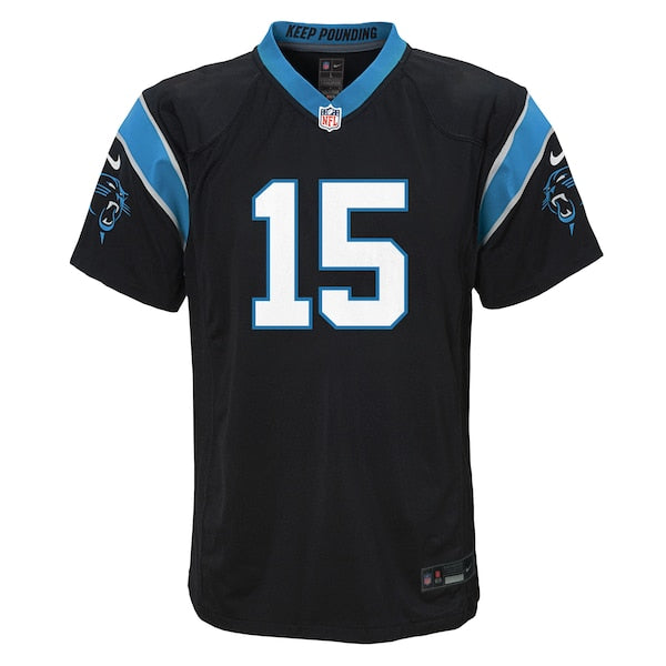 Jimmy Horn Jr. Carolina Panthers Nike Youth Team Game Jersey - Black - Image 2