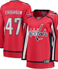 Declan Chisholm Washington Capitals  Women's Home Breakaway Jersey - Red