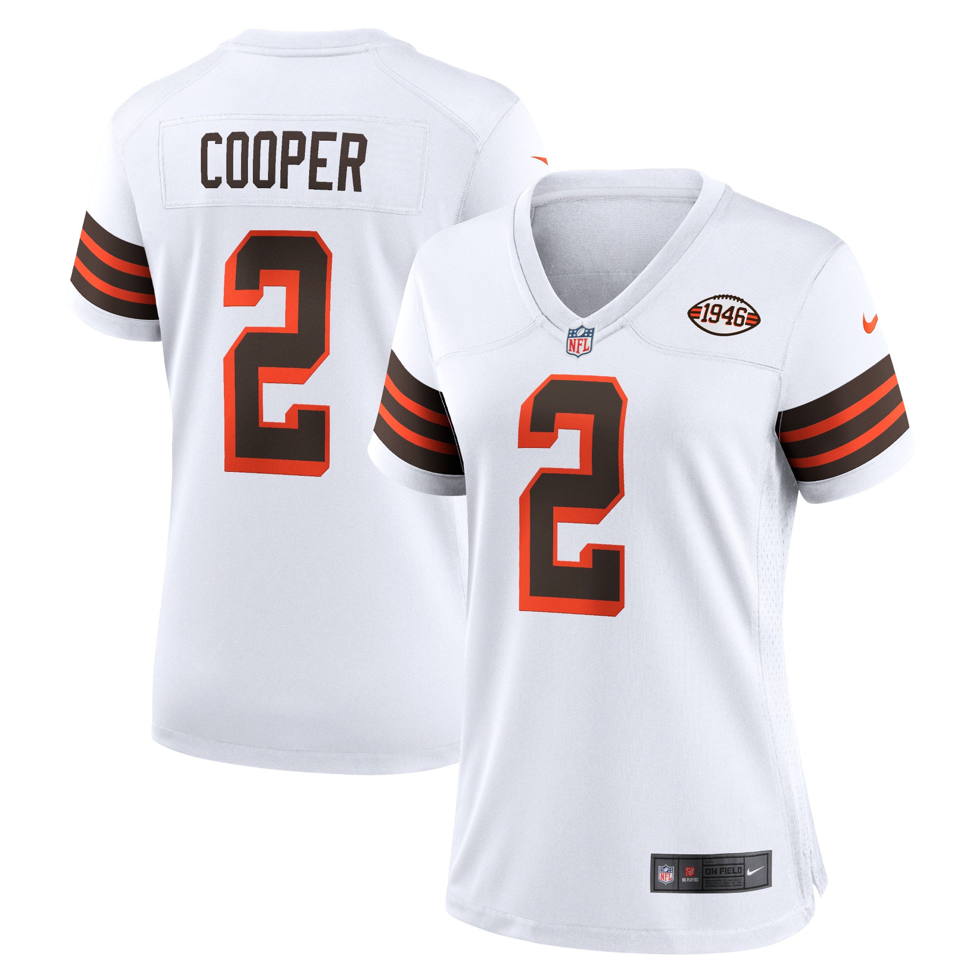 Amari Cooper Cleveland Browns Nike Women's Game Jersey - Brown/White - Image 6