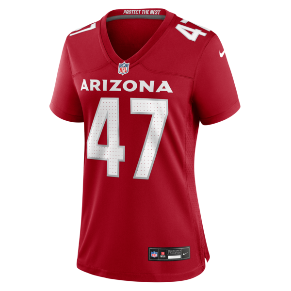 Channing Tindall Arizona Cardinals Nike Women's Team Game Jersey - Cardinal - Image 2