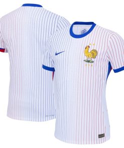 Alternative view of France National Team Nike 2024 Away Authentic Blank Jersey - White