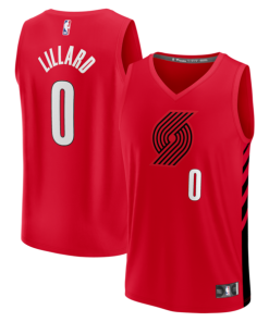 Damian Lillard Portland Trail Blazers  Fast Break Replica Jersey - Red - Statement Edition