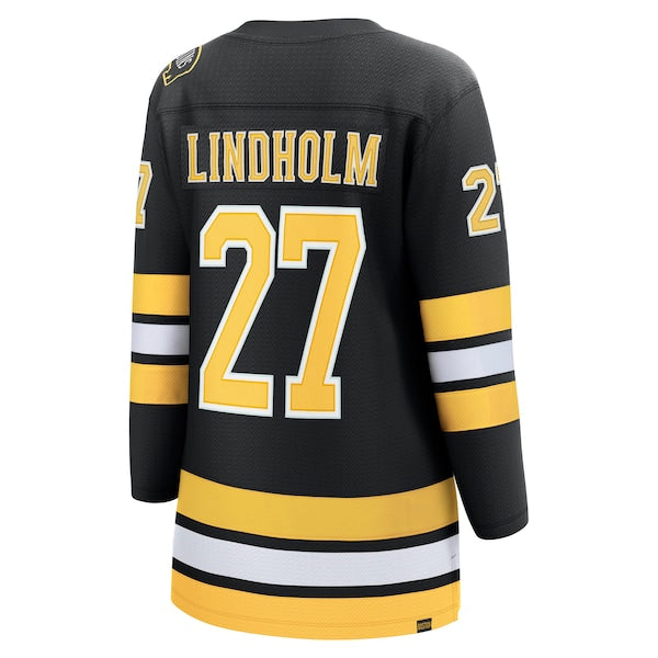 Hampus Lindholm Boston Bruins Women's Home Breakaway Player Jersey - Black - Image 3