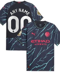 Manchester City Puma 2023/24 Third Authentic Custom Jersey - Navy
