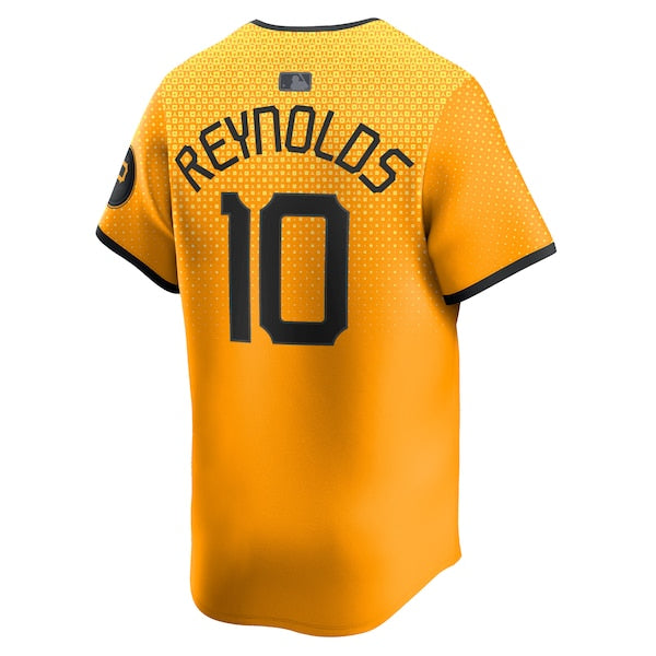 Bryan Reynolds Pittsburgh Pirates Nike City Connect Limited Player Jersey - Gold - Image 3