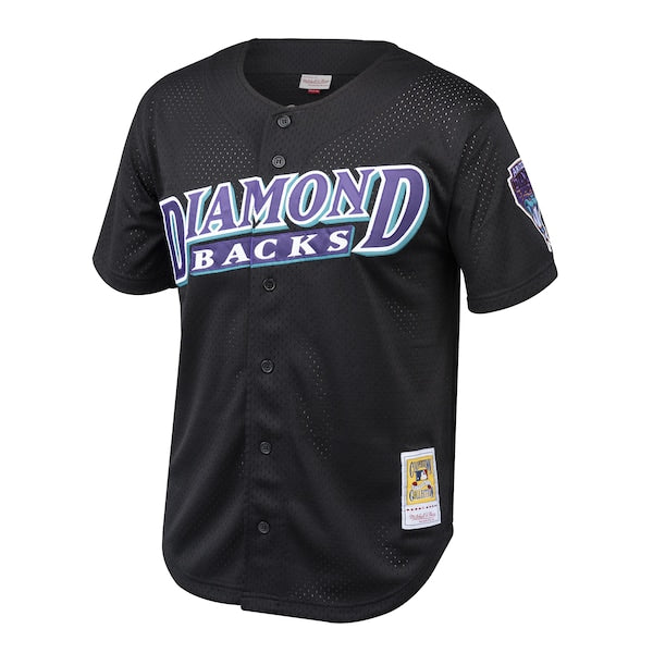 Randy Johnson Arizona Diamondbacks Youth Cooperstown Collection Mesh Batting Practice Jersey - Black - Image 2
