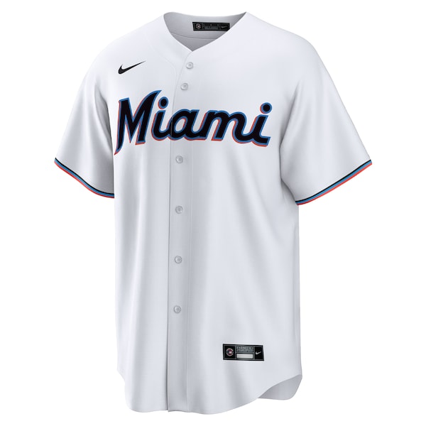 Jazz Chisholm Jr. Miami Marlins Nike Home Replica Player Jersey - White - Image 2
