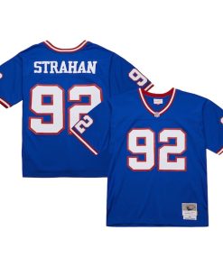 Michael Strahan New York Giants  Big & Tall 1993 Retired Player Replica Jersey - Royal