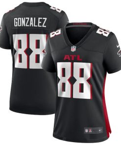 Alternative view of Tony Gonzalez Atlanta Falcons Nike Women's Game Retired Player Jersey - Black/Red