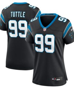 Alternative view of Shy Tuttle Carolina Panthers Nike Women's  Game Jersey -  Black
