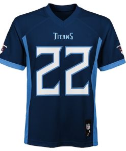Alternative view of Derrick Henry Tennessee Titans Youth Replica Player Jersey - Navy