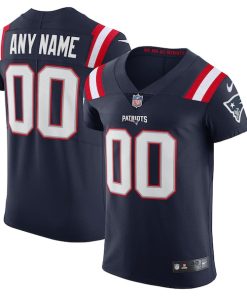New England Patriots Nike Vapor Elite Custom Jersey - Navy