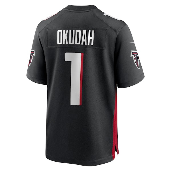 Jeff Okudah Atlanta Falcons Nike Game Player Jersey - Black - Image 3