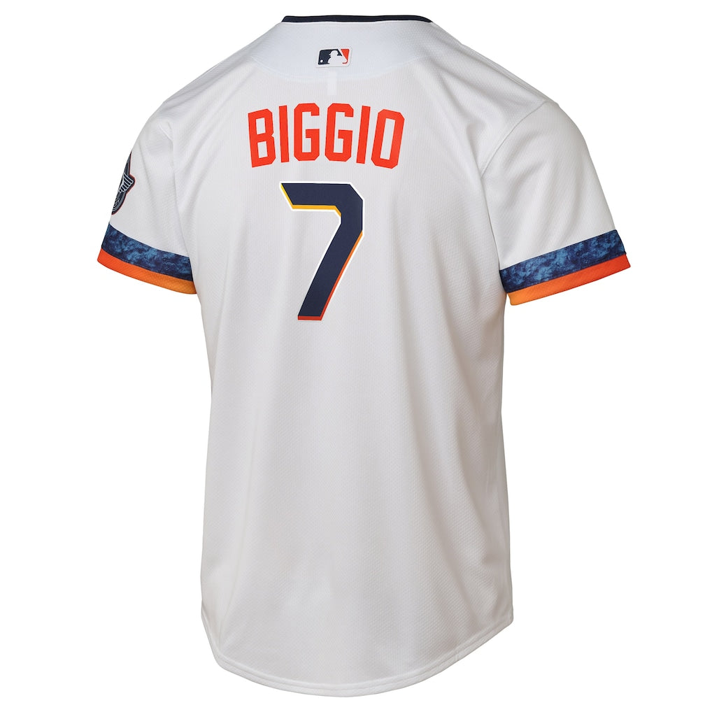 Craig Biggio Houston Astros Nike Youth 2025 City Connect Limited Player Jersey - White - Image 2