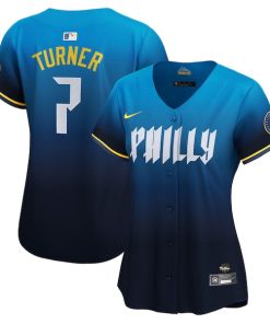 Trea Turner Philadelphia Phillies Nike Women's City Connect Limited Player Jersey - Navy