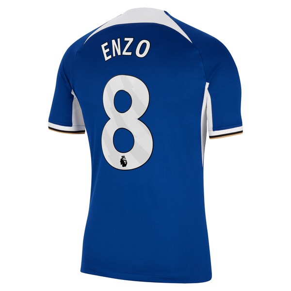 Enzo Fern¨¢ndez Chelsea Nike 2023/24 Home Stadium Replica Jersey - Blue/Mint/Navy - Image 4