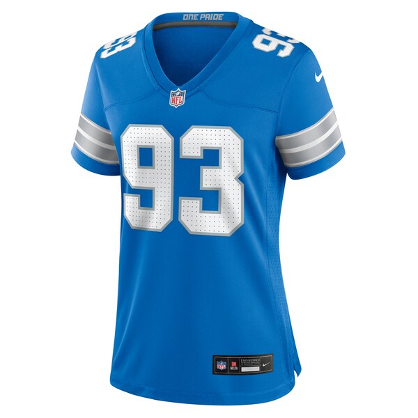 Josh Paschal Detroit Lions Nike Women's Team Game Jersey - Blue - Image 3