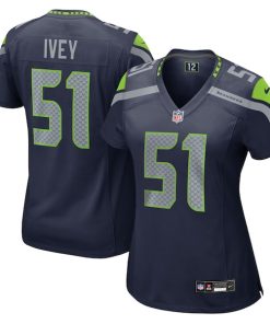 Jared Ivey Seattle Seahawks Nike Women's Team Game Jersey -  College Navy