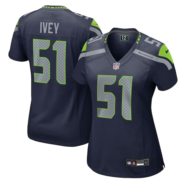 Jared Ivey Seattle Seahawks Nike Women's Team Game Jersey - College Navy