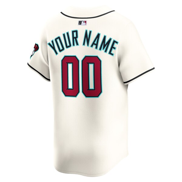 Arizona Diamondbacks Nike Home Limited Custom Jersey - Cream - Image 3