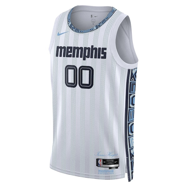 Memphis Grizzlies Nike Unisex 2025/26 City Edition Swingman Custom Jersey - White - Image 2