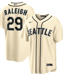 Cal Raleigh Seattle Mariners Nike Alternate Limited Player Jersey - Cream