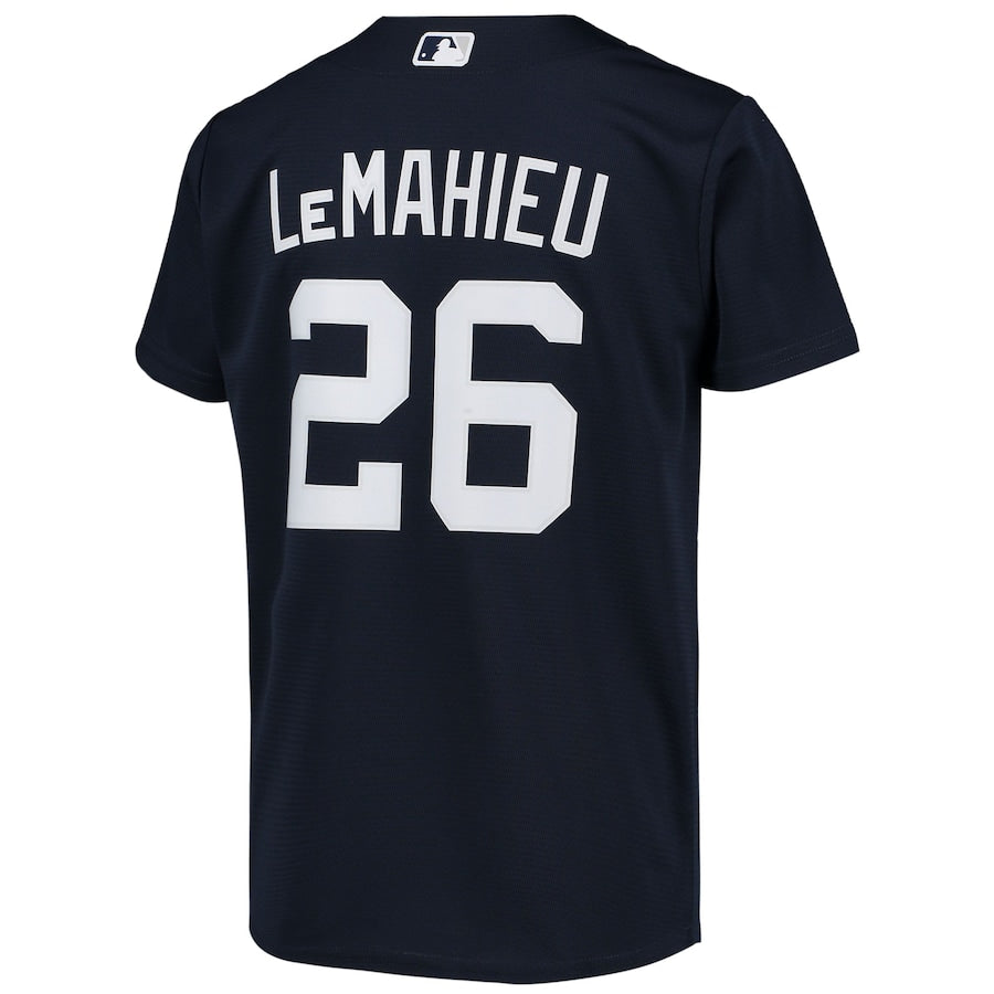 DJ LeMahieu New York Yankees Nike Youth Alternate Replica Player Jersey - Navy - Image 3