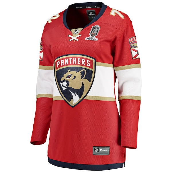 Sergei Bobrovsky Florida Panthers Women's 2025 Stanley Cup Champions Breakaway Jersey - Red - Image 2