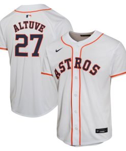 Jose Altuve Houston Astros Nike Youth Home Game Player Jersey - White